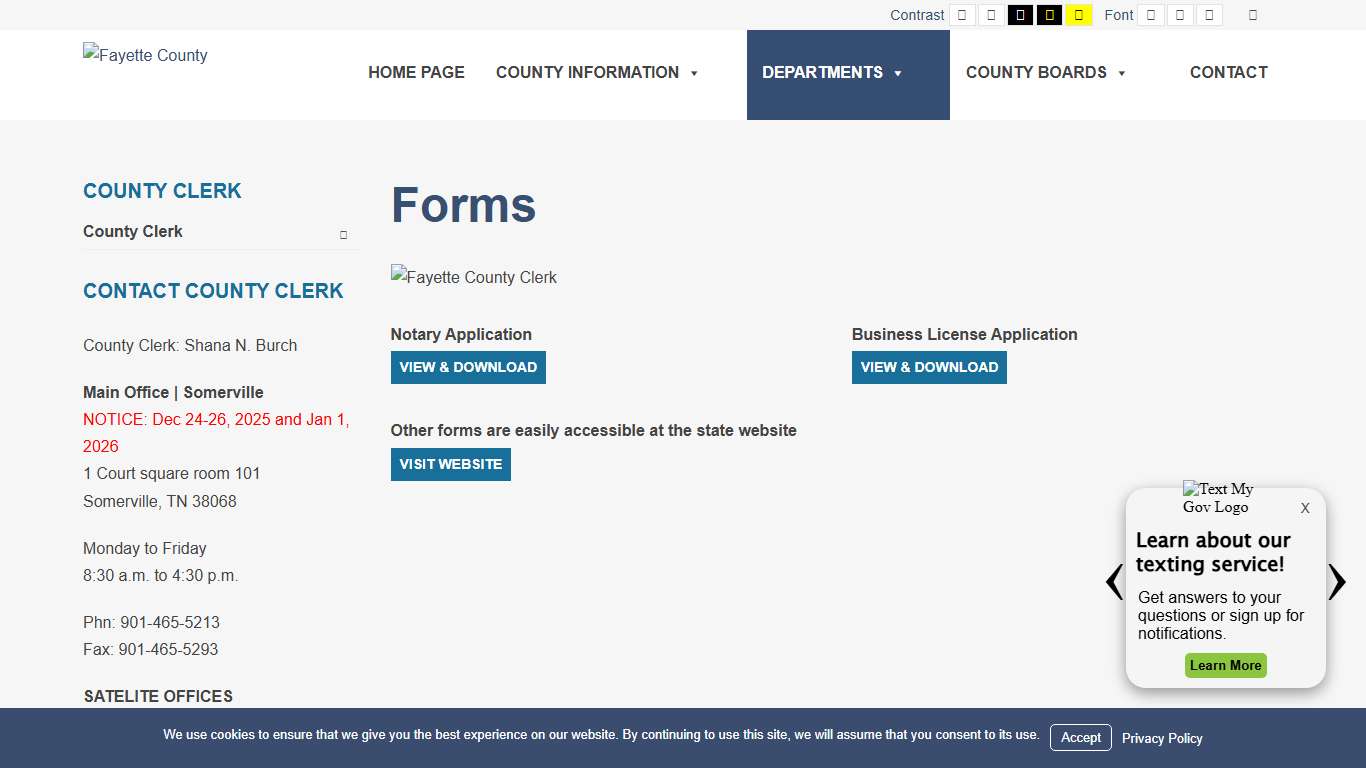 Forms Fayette County