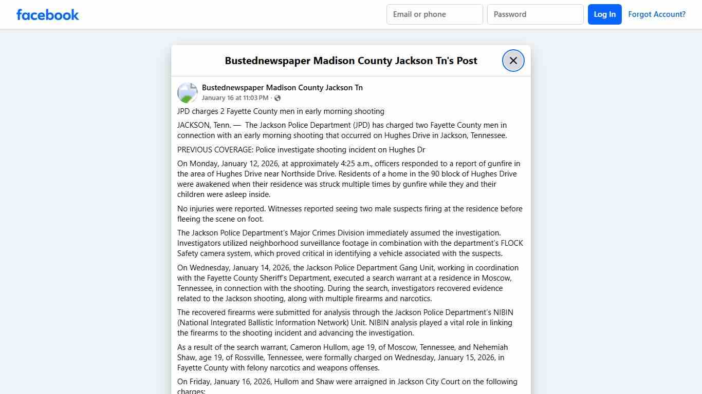 JPD charges 2... - Bustednewspaper Madison County Jackson Tn Facebook